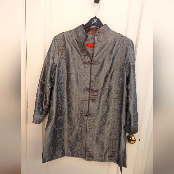 Bo Xi  Huafu traditional Chinese Silk Jacket - XL - Picture 1 of 10